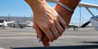 Anillo avión de plata