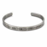 Pulsera piloto aviador grabada